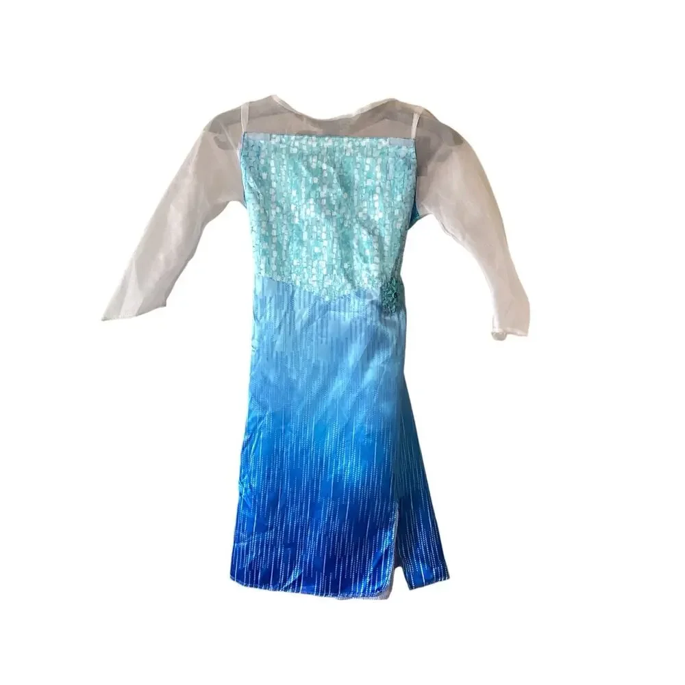 Disney Frozen Costume Reversible Dress Plays Music Missing Cape Size 4-6X